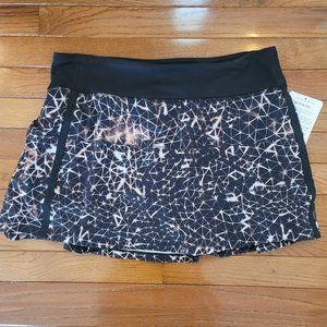 Lululemon Pace rival Skirt II 4-Way Stretch Multi/Black Size 10 Tall